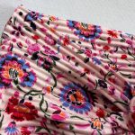 هدبند پارچه ای پهن گلدار